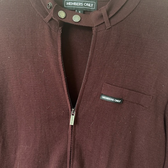 Members Only Iconic Racer Sweater Jacket - Picture 2 of 3